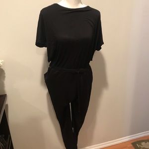 Open Back Black Jumper